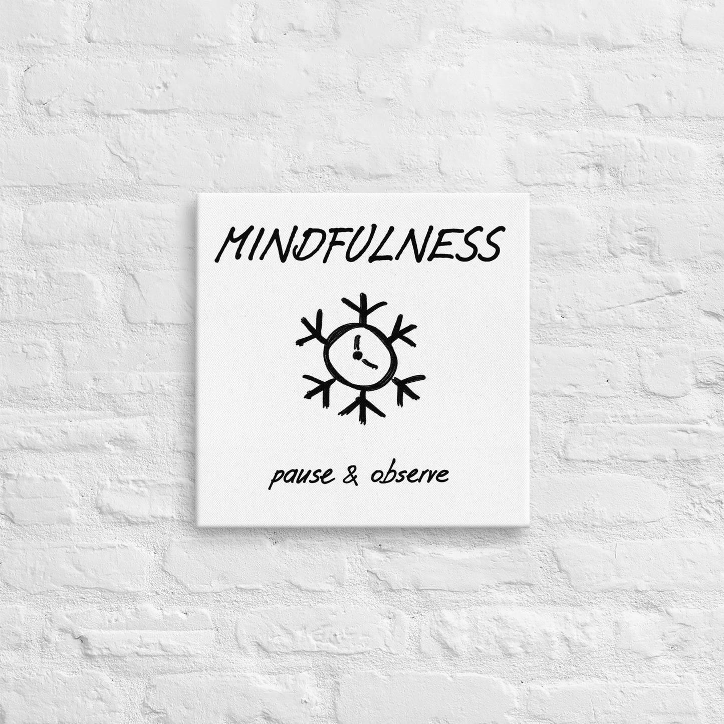 Mindfulness thin canvas