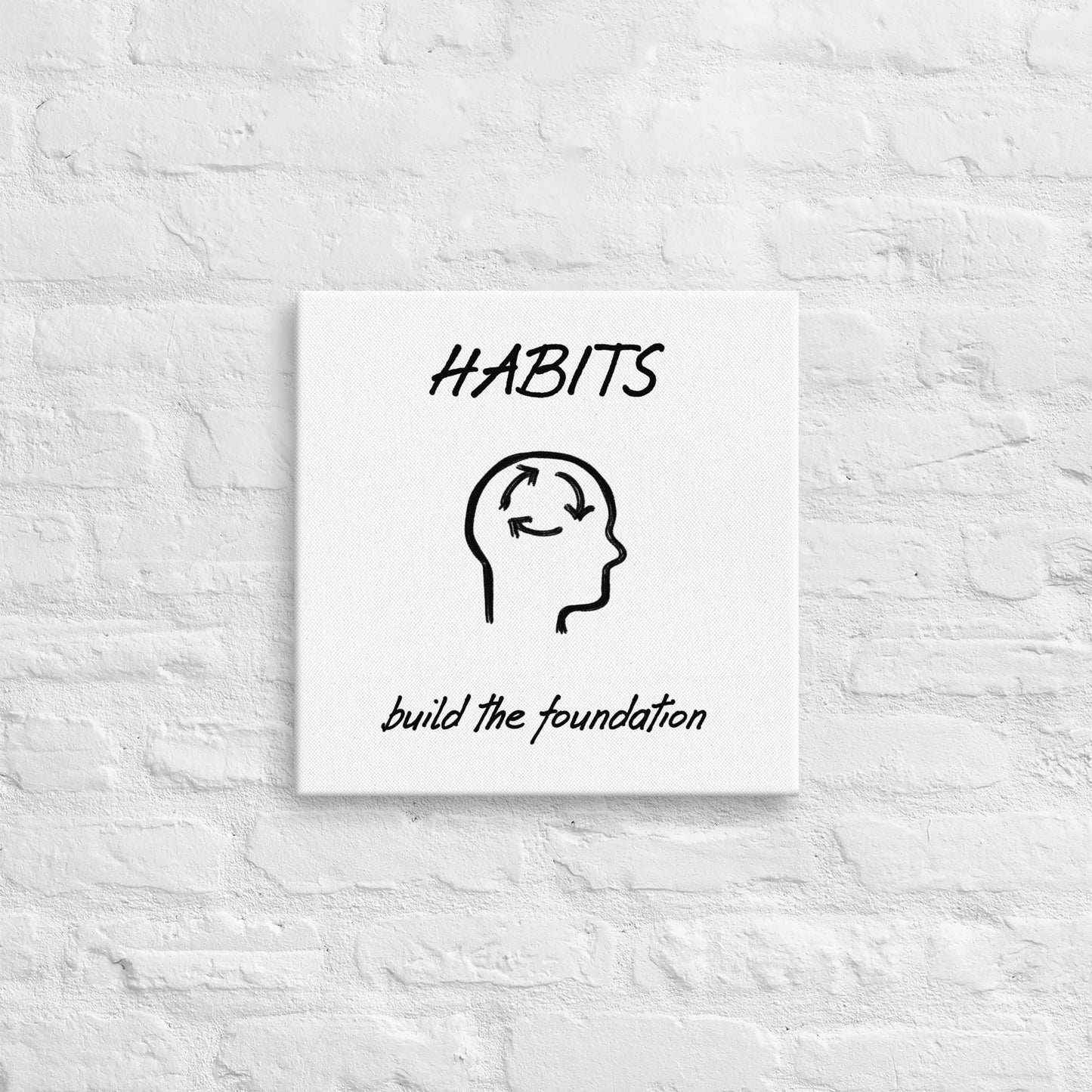 Habits thin canvas