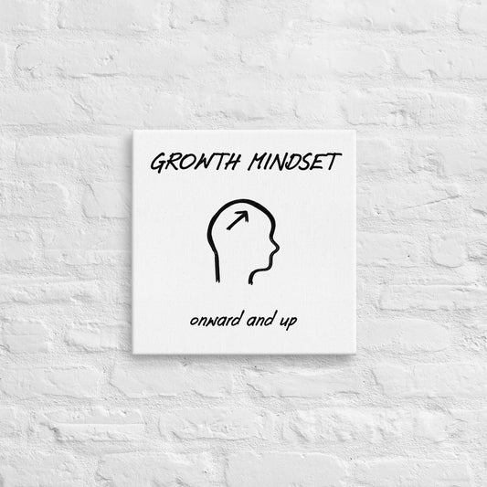 Growth mindset thin canvas