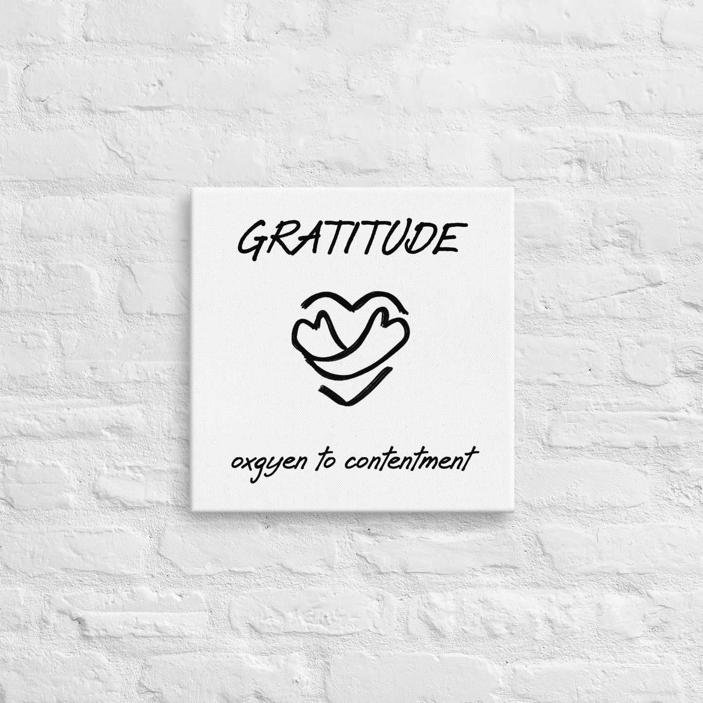 Gratitude thin canvas