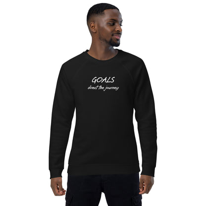 Goals unisex organic raglan sweatshirt