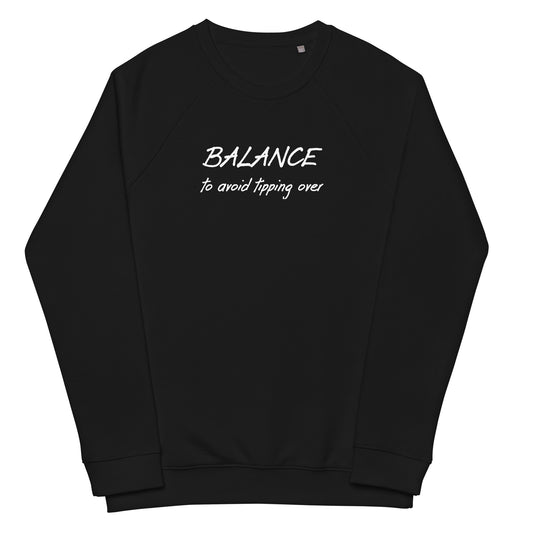 Balance unisex organic raglan sweatshirt