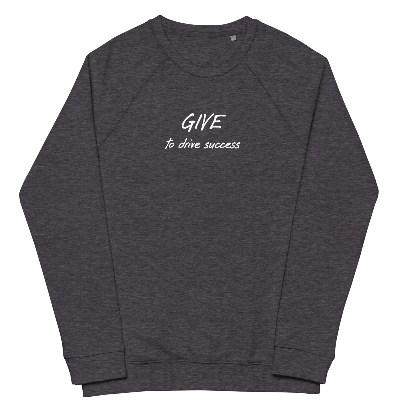 Give unisex organic raglan sweatshirt