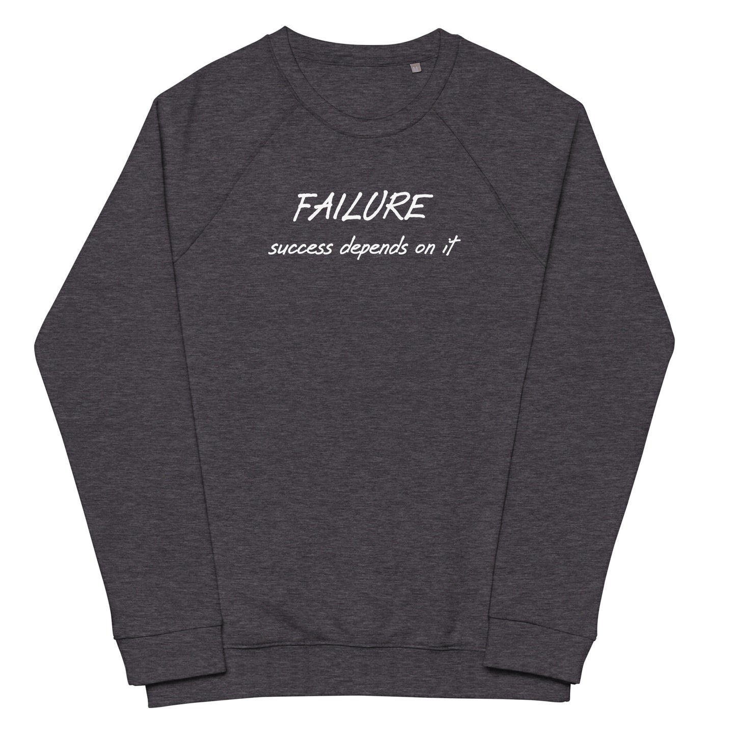 Failure unisex organic raglan sweatshirt