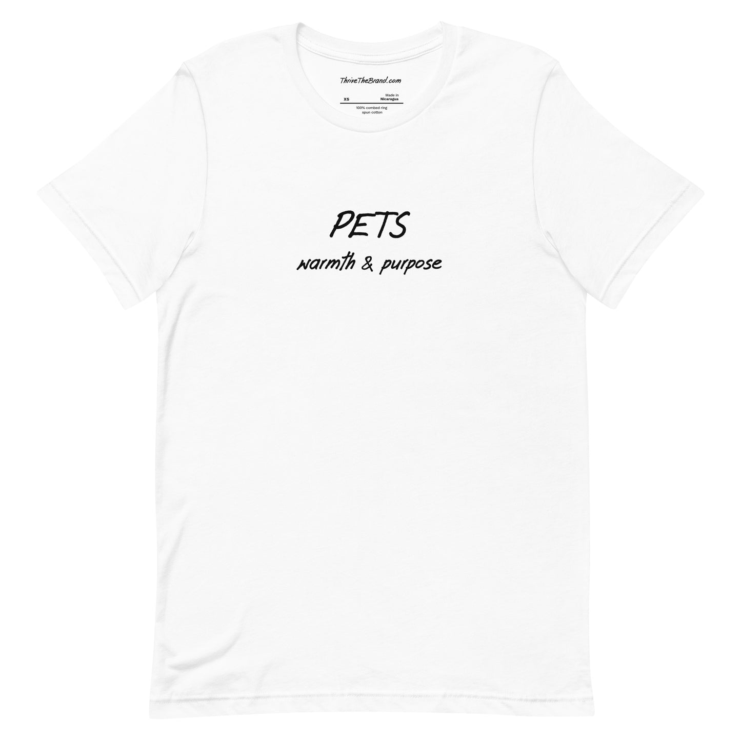 Pets unisex t-shirt