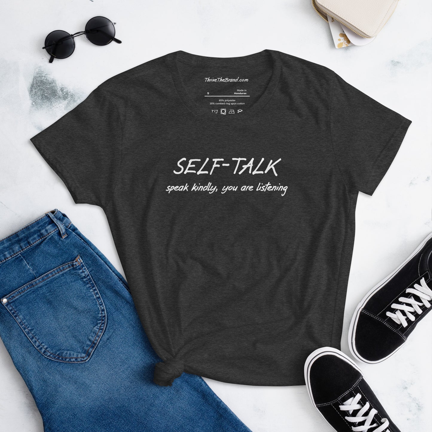 Self-talk women's short sleeve t-shirt